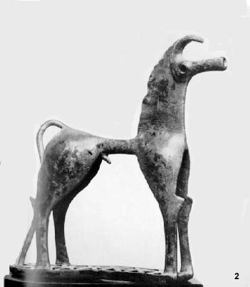Bronze horse  Antikenmuseum Berlin-Charlottenburg 8th century B.C.  H.0.16.