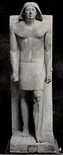 Limestone statue NM Cairo: Ranufer Ca. 2500 B.C. H.1.73.