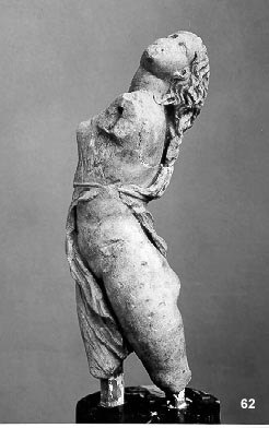Marble statue  Staatliche Kunstsammlungen Dresden:  Maenad after Skopas (Roman copy).  350-340 B.C.  H. 
