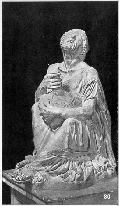 Marble statue Capitoline Museum Rome:  drunken woman.  2nd - 1st century B.C.  H.0.92. 