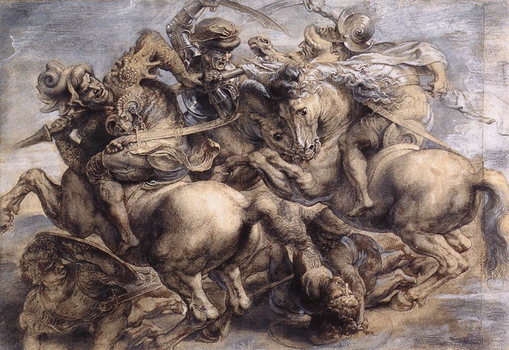 Battaglia di Anghiari di Leonardo ( Peter Paul Rubens ; 1600, 